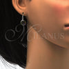 Rhodium Gold Filled Leverback Earring, with Volcano Swarovski Crystals, Polished, Rhodium Finish, 02.179.0002.1