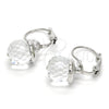 Rhodium Gold Filled Leverback Earring, with Volcano Swarovski Crystals, Polished, Rhodium Finish, 02.179.0002.1