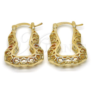 Gold Filled Hoop Earrings — Small Hoop Polished Tricolor 02. — main product view — SKU 116275 | Oro Laminado aretes de aro — Small Hoop pulido Tricolor 02. — SKU 116275