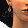 Oro Laminado Small Hoop, Gold Filled Style Polished, Tricolor, 02.102.0023.25