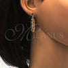 Oro Laminado Small Hoop, Gold Filled Style Polished, Tricolor, 02.102.0025.20