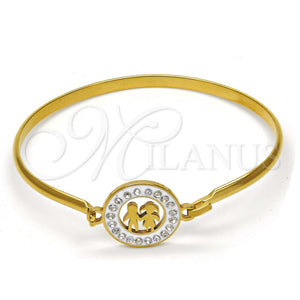 Stainless Steel Jewelry — Individual Bangle Little Girl and Little Boy Design — main product view — SKU 116322 | Acero Inoxidable joyería — Individual Bangle Little Girl and Little Boy diseño — SKU 116322