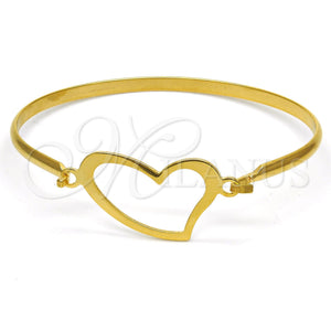 Stainless Steel Jewelry — Individual Bangle Heart Design Polished 07. 04 MM — main product view — SKU 116323 | Acero Inoxidable joyería — Individual Bangle corazón diseño pulido 07. 04 MM — SKU 116323
