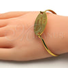 Stainless Steel Individual Bangle, Polished, Golden Finish, 07.110.0010.05 (04 MM Thickness, Size 5 (2.50 Diameter))