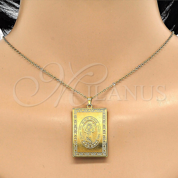 Stainless Steel Pendant — Religious Pendant Divino NiÃ±o Design Polished 05. — alternate product view — SKU 116343 | Acero Inoxidable dije — Religious Pendant Divino NiÃ±o diseño pulido 05. — SKU 116343