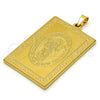 Stainless Steel Religious Pendant, Divino NiÃ±o Design, Polished, Golden Finish, 05.247.0005