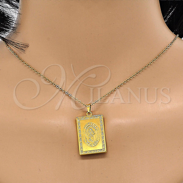 Stainless Steel Pendant — Religious Pendant Divino NiÃ±o Design Polished 05. — alternate product view — SKU 116344 | Acero Inoxidable dije — Religious Pendant Divino NiÃ±o diseño pulido 05. — SKU 116344