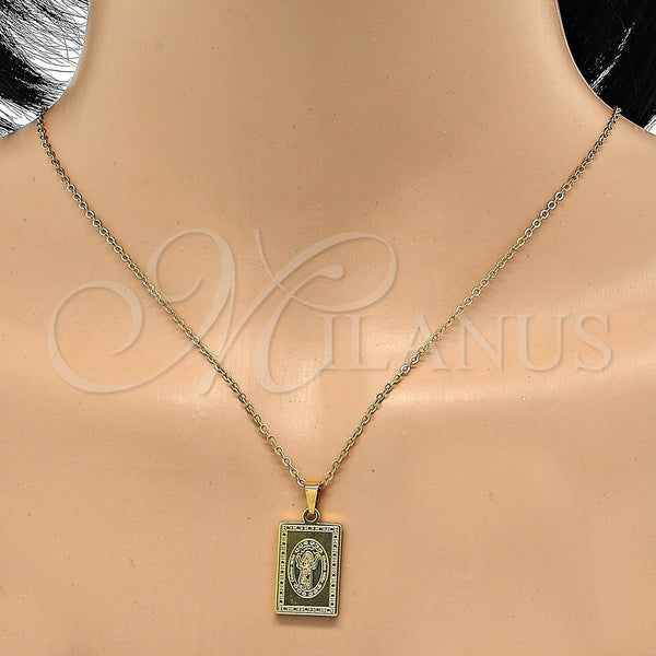 Stainless Steel Pendant — Religious Pendant Divino NiÃ±o Design Polished 05. — alternate product view — SKU 116345 | Acero Inoxidable dije — Religious Pendant Divino NiÃ±o diseño pulido 05. — SKU 116345