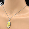 Stainless Steel Religious Pendant, Divino NiÃ±o Design, Polished, Two Tone, 05.116.0043