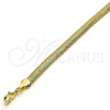 Oro Laminado Basic Bracelet, Gold Filled Style Rat Tail Design, Polished, Golden Finish, 04.213.0065.08 (06 MM Thickness, 8 Inches Length)