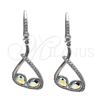 White Gold Filled Rhodium Gold-Filled Teardrop Earrings 02.26.0171 for wholesale, main product view