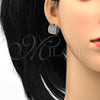 Rhodium Gold Filled Huggie Hoop, with White Cubic Zirconia, Polished, Rhodium Finish, 02.267.0034.15