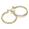 Oro Laminado Small Hoop, Gold Filled Style Polished, Golden Finish, 5.134.012.25