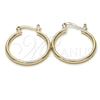Oro Laminado Small Hoop, Gold Filled Style Polished, Golden Finish, 5.134.012.25