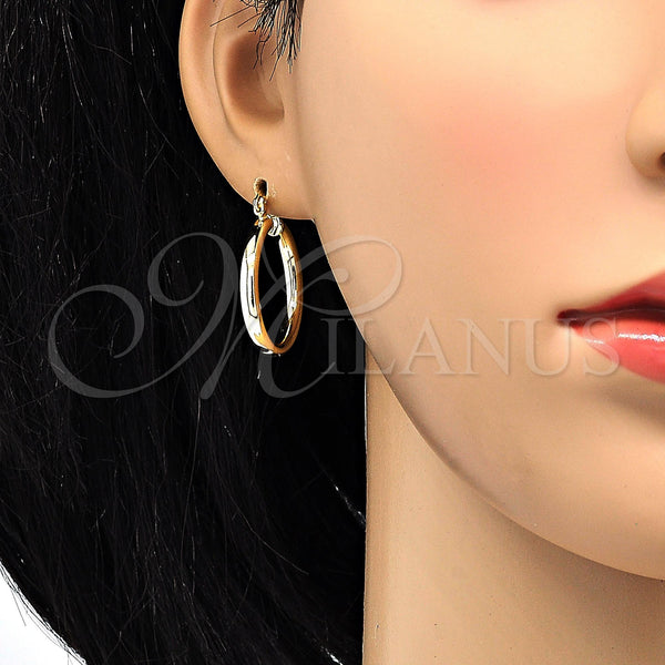 Gold Filled Hoop Earrings — Small Hoop Polished 5. — alternate product view — SKU 116660 | Oro Laminado aretes de aro — Small Hoop pulido 5. — SKU 116660