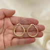 Oro Laminado Small Hoop, Gold Filled Style Polished, Golden Finish, 5.134.026.25
