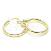 Oro Laminado Small Hoop, Gold Filled Style Polished, Golden Finish, 5.134.026.25