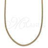 Oro Laminado Basic Necklace, Gold Filled Style Curb Design, Polished, Golden Finish, 5.233.033.18 (02 MM Thickness, 18 Inches Length)