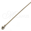 Oro Laminado Basic Necklace, Gold Filled Style Curb Design, Polished, Golden Finish, 5.233.033.18 (02 MM Thickness, 18 Inches Length)
