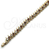 Oro Laminado Tennis Bracelet, Gold Filled Style with Ruby and White Cubic Zirconia, Polished, Golden Finish, 03.217.0002.6.08 (07 MM Thickness, 8 Inches Length)