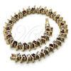 Oro Laminado Tennis Bracelet, Gold Filled Style with Ruby and White Cubic Zirconia, Polished, Golden Finish, 03.217.0002.6.08 (07 MM Thickness, 8 Inches Length)