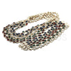 Oro Laminado Necklace and Bracelet, Gold Filled Style Heart Design, with Multicolor Cubic Zirconia, Polished, Golden Finish, 06.284.0010.4