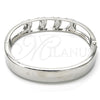 Rhodium Gold Filled Individual Bangle, with White Crystal, Polished, Rhodium Finish, 07.252.0048.1.05 (12 MM Thickness, Size 5 (2.50 Diameter))