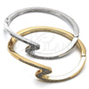 Oro Laminado Individual Bangle, Gold Filled Style with White Crystal, Polished, Golden Finish, 07.252.0049.04 (04 MM Thickness, Size 4 (2.25 Diameter))