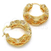 Oro Laminado Medium Hoop, Gold Filled Style Polished, Golden Finish, 02.170.0195.30