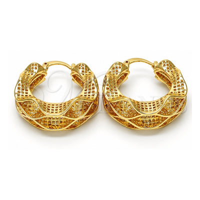 Oro Laminado Medium Hoop, Gold Filled Style Polished, Golden Finish, 02.170.0195.30