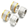 Stainless Steel Huggie Hoop, Matte Finish, Two Tone, 02.216.0033.15