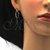Oro Laminado Small Hoop, Gold Filled Style Twist Design, Matte Finish, Golden Finish, 02.96.0078.20