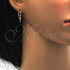 Oro Laminado Small Hoop, Gold Filled Style Twist Design, Matte Finish, Golden Finish, 02.96.0078.20