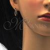 Oro Laminado Small Hoop, Gold Filled Style Diamond Cutting Finish, Golden Finish, 02.96.0080.15