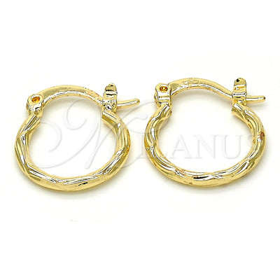 Gold Filled Hoop Earrings — Small Hoop Diamond Cutting 02.96. for wholesale, main product view