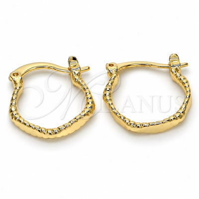 Oro Laminado Small Hoop, Gold Filled Style Polished, Golden Finish, 02.96.0081.15