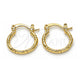 Oro Laminado Small Hoop, Gold Filled Style Diamond Cutting Finish, Golden Finish, 02.96.0088.15