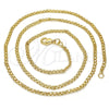 Oro Laminado Basic Necklace, Gold Filled Style Bismark Design, Polished, Golden Finish, 04.213.0066.18 (02 MM Thickness, 18 Inches Length)