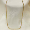 Oro Laminado Basic Necklace, Gold Filled Style Bismark Design, Polished, Golden Finish, 04.213.0066.18 (02 MM Thickness, 18 Inches Length)
