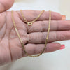 Oro Laminado Basic Necklace, Gold Filled Style Polished, Golden Finish, 04.213.0066.22 (02 MM Thickness, 22 Inches Length)