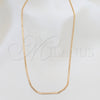 Oro Laminado Basic Necklace, Gold Filled Style Polished, Golden Finish, 04.213.0066.22 (02 MM Thickness, 22 Inches Length)