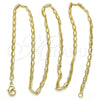 Oro Laminado Basic Necklace, Gold Filled Style Polished, Golden Finish, 04.213.0067.20 (03 MM Thickness, 20 Inches Length)