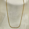 Oro Laminado Basic Necklace, Gold Filled Style Polished, Golden Finish, 04.213.0068.20 (02 MM Thickness, 20 Inches Length)