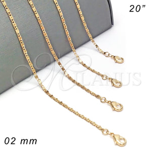 Gold Filled Necklace — Basic Necklace Polished 04. 02 MM Thickness 20 — main product view — SKU 116896 | Oro Laminado collar — básico Necklace pulido 04. 02 MM Thickness 20 — SKU 116896