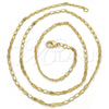 Oro Laminado Basic Necklace, Gold Filled Style Polished, Golden Finish, 04.213.0071.20 (02 MM Thickness, 20 Inches Length)