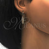 Oro Laminado Small Hoop, Gold Filled Style Heart Design, Polished, Golden Finish, 02.100.0063.25