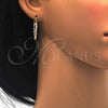 Oro Laminado Small Hoop, Gold Filled Style Diamond Cutting Finish, Tricolor, 02.170.0196.25