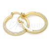 Oro Laminado Small Hoop, Gold Filled Style Diamond Cutting Finish, Golden Finish, 02.170.0197.1.25