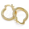 Oro Laminado Small Hoop, Gold Filled Style Polished, Golden Finish, 02.170.0205.20
