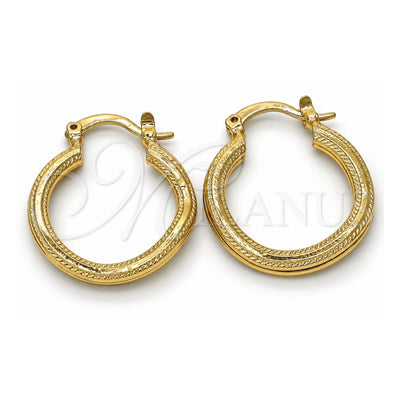 Oro Laminado Small Hoop, Gold Filled Style Polished, Golden Finish, 02.170.0205.20